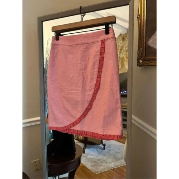 J Crew A Line Wrap‎ Skirt Size 0 - Picture 2 of 4